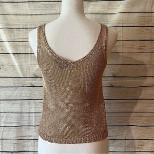 Topshop Chainmail Rosegold Tank Top Size 4